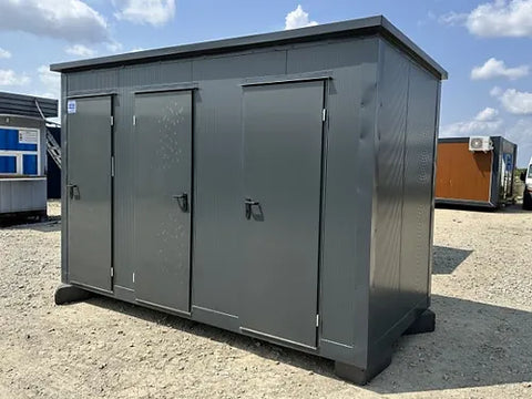 Contenedor Sanitario con 3 Cabinas ( Ref: S2107 )