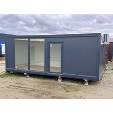 CONTENEDOR ELEVADO 7×3 M GRANDES VITRINAS / AIRE ACONDICIONADO / BAÑO ( Ref: 5905 )